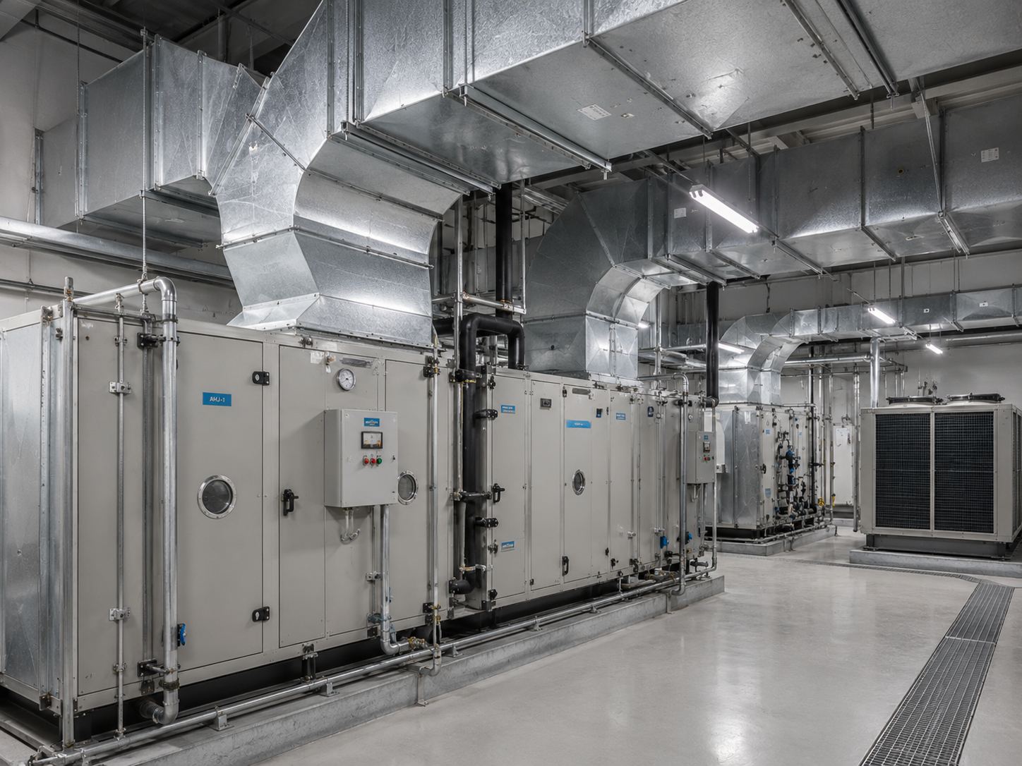 Centralized air conditioning outdoor units installation